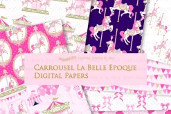 Carousel, Merry Go Round Pink