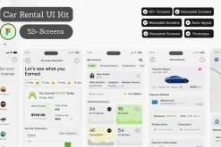Car Rental Mobile App UI Kit