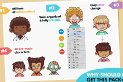 Cartoon Boy Avatar Creation Kit