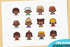 Cartoon Boy Avatar Creation Kit