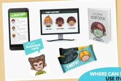 Cartoon Boy Avatar Creation Kit