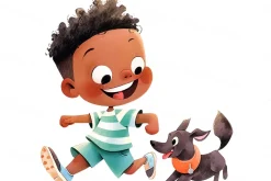 Cartoon children outdoors activities