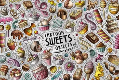 -80% Cartoon Doodle Clipart Bundle 2