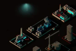 Cartoon Low Poly Night City Pack