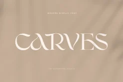 CARVES - Modern Display Font