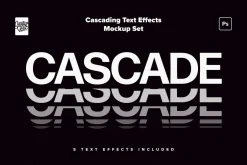 Cascading Distortion Text Effects