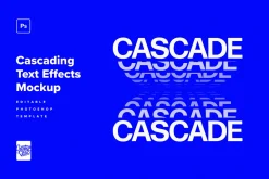 Cascading Distortion Text Effects