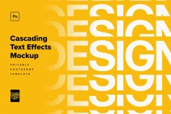 Cascading Distortion Text Effects
