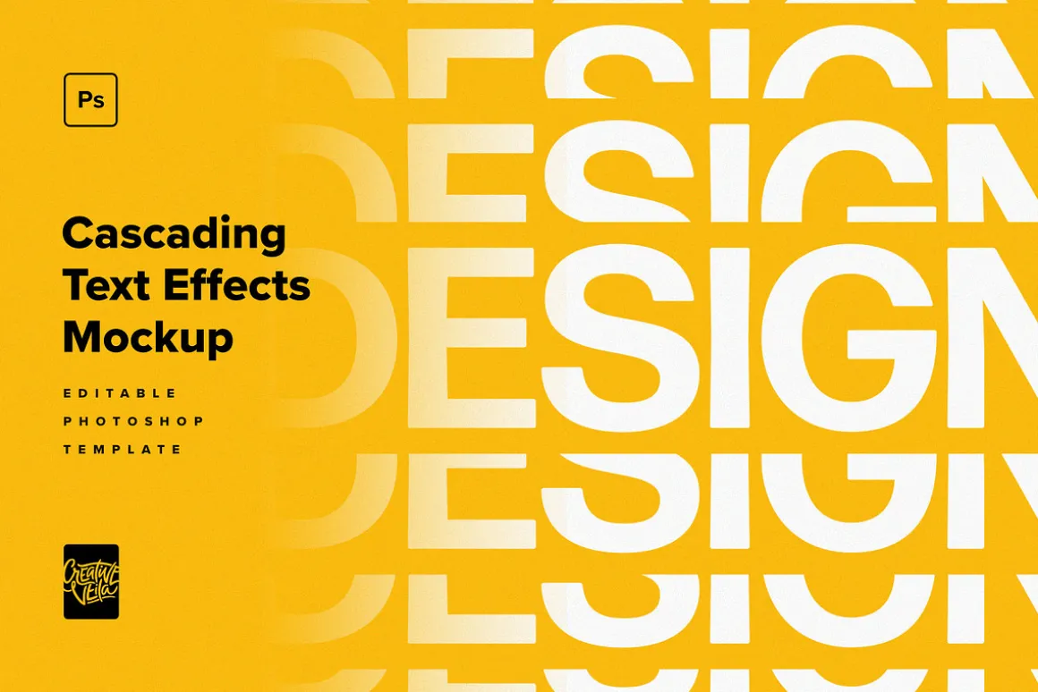 Cascading Distortion Text Effects