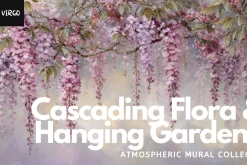 30+ Cascading Flora Mural Wallpapers