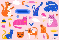 Cats | Clipart + patterns