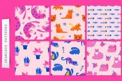 Cats | Clipart + patterns