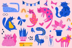 Cats | Clipart + patterns