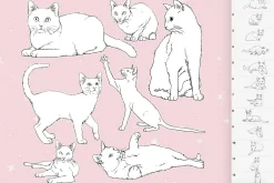 Cats Procreate Photoshop brushes