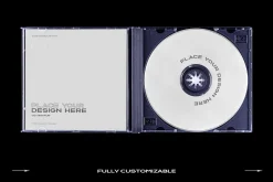 CD Case Mockup Template Bundle Disc