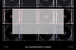 CD Case Mockup Template Bundle Disc