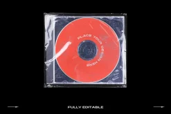 CD Case Mockup Template Bundle Disc