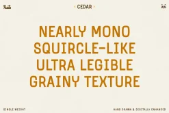 Cedar Display Font