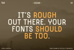 Cedar Display Font