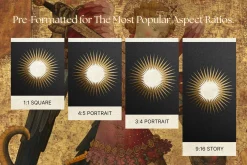 Celestial Gold Foil Papers & Frames