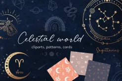 Celestial world. Zodiac sign