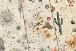 Celestial Botanicals Seamless Patter
