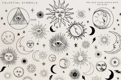 Celestial Oracle: Tarot Clipart SVGs