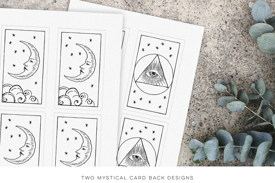 Celestial Oracle: Tarot Clipart SVGs