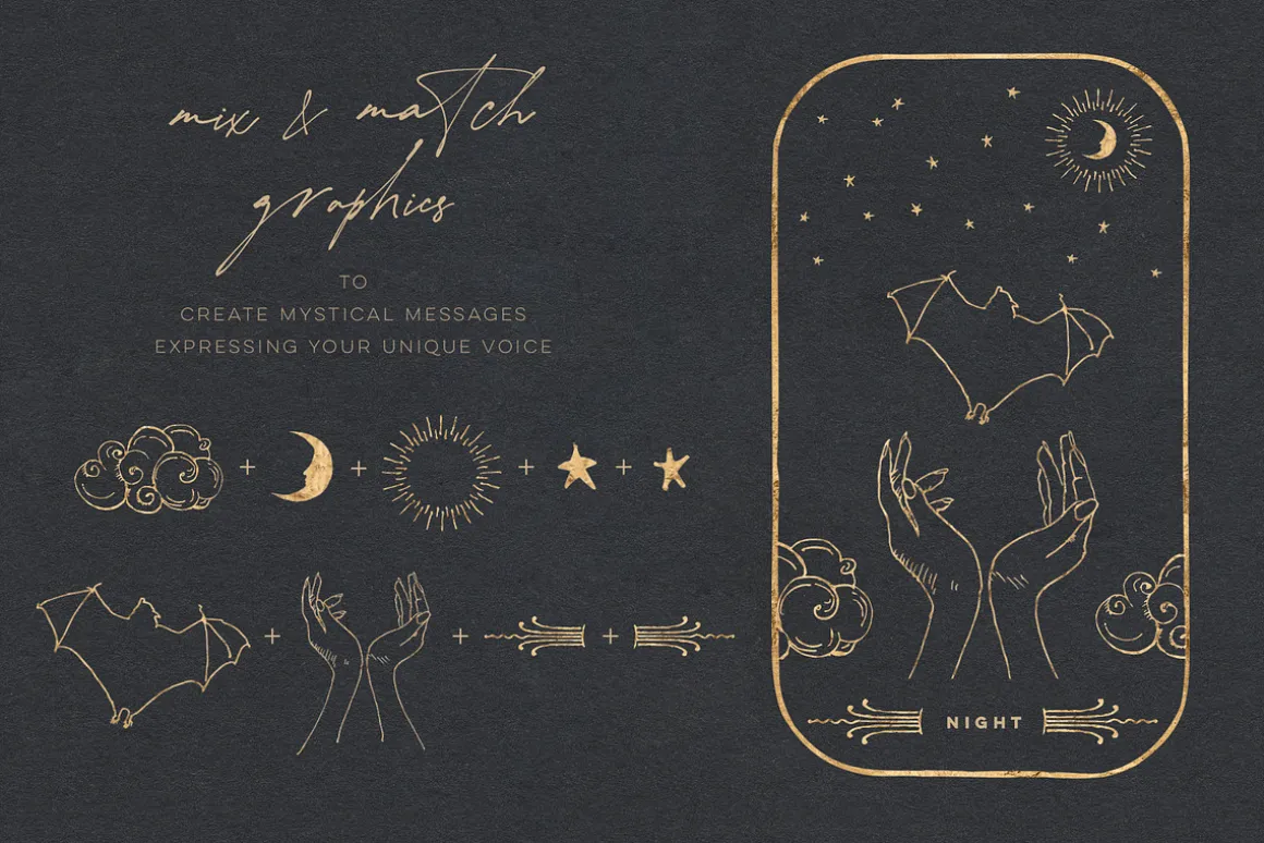 Celestial Oracle: Tarot Clipart SVGs