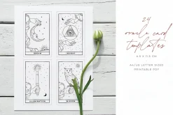 Celestial Oracle: Tarot Clipart SVGs