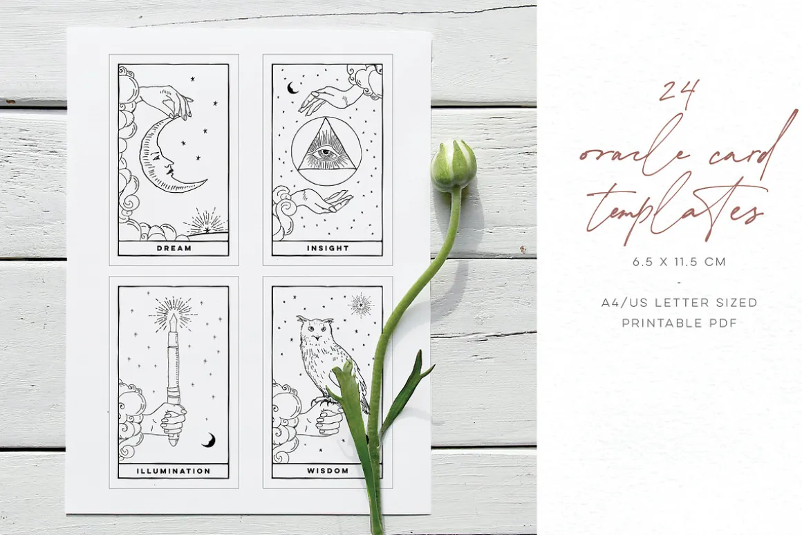 Celestial Oracle: Tarot Clipart SVGs