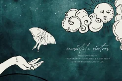 Celestial Oracle: Tarot Clipart SVGs