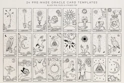 Celestial Oracle: Tarot Clipart SVGs