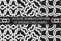Celtic intersecting shapes patterns