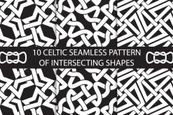 Celtic intersecting shapes patterns