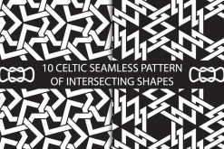 Celtic intersecting shapes patterns