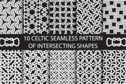 Celtic intersecting shapes patterns