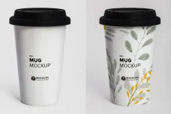 Ceramic Travel Coffee Cup Mockup