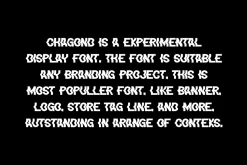 Chagond - Experimental Font