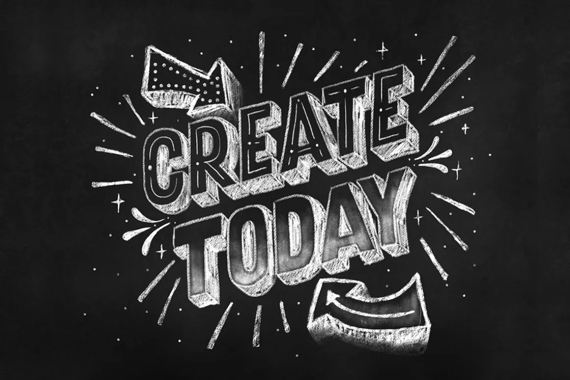 Chalk Dust - Photoshop Lettering Kit