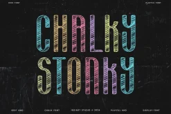 Chalky Stonky - Chalk & School Font