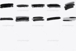 30 Chalky Stroke Photoshop Brushes