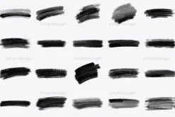 30 Chalky Stroke Photoshop Brushes