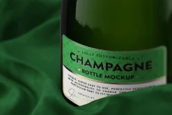 Champagne Bottle Mockup V2