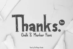 Chaplong Scribble - Marker Font