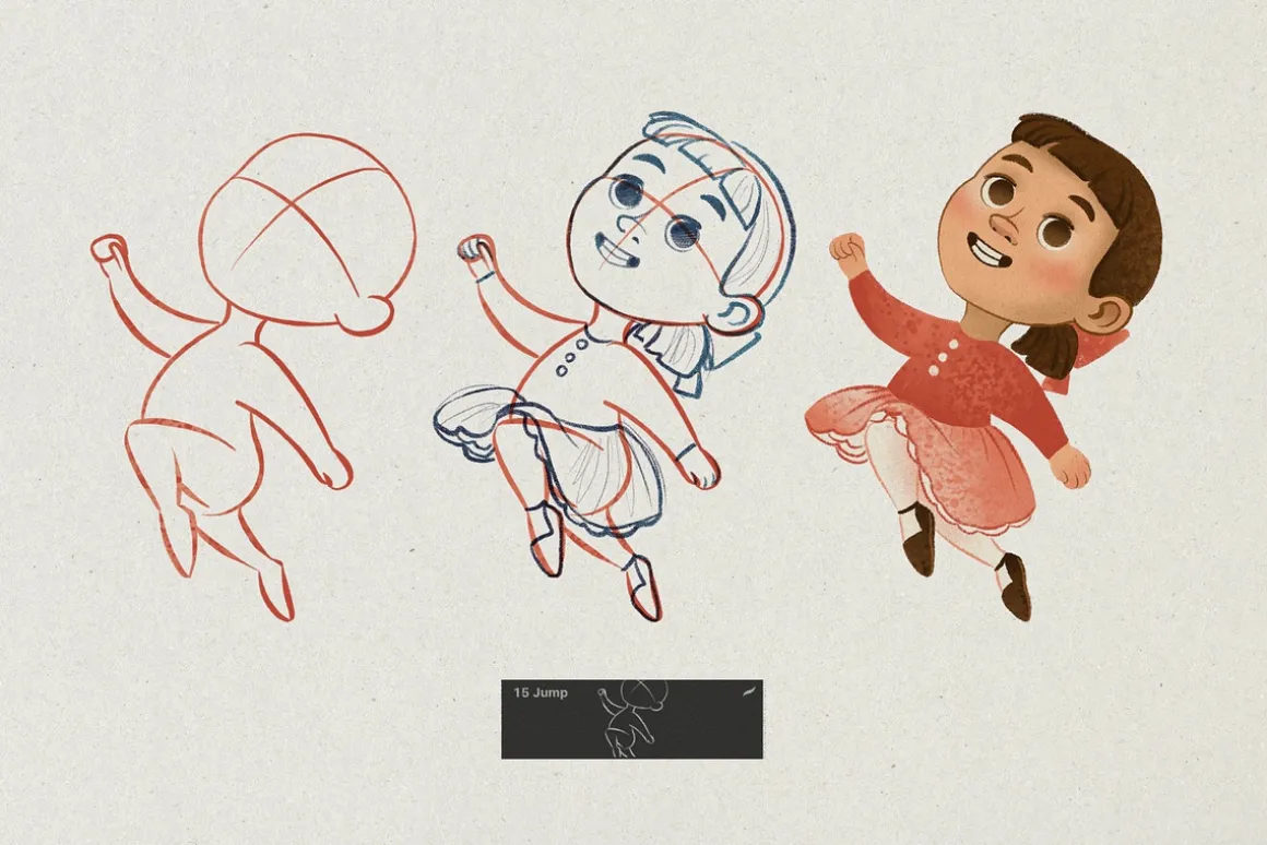 Character Design Kids. Stamp Brushes