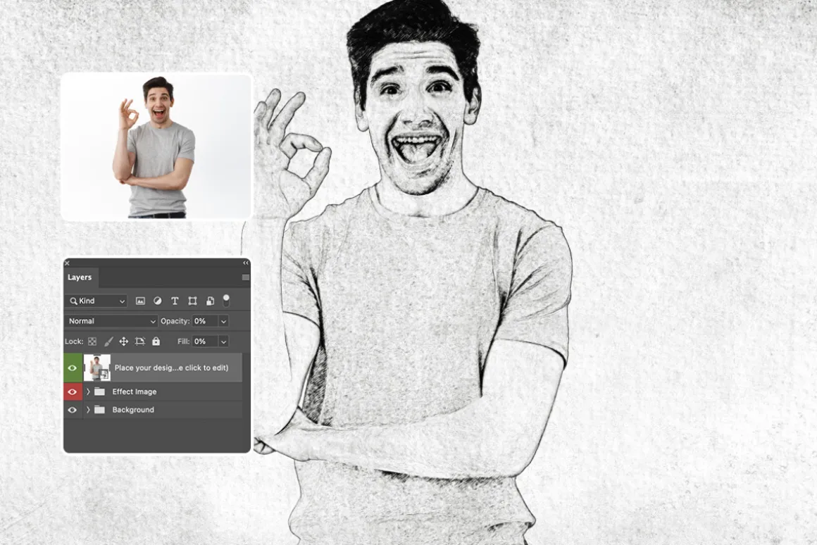 Charcoal Painting Photo Effect
