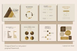 Chart & Graph Duo Palette CANVA PS