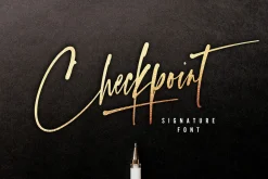 Checkpoint Signature Font
