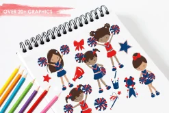 Cheerleaders illustration pack